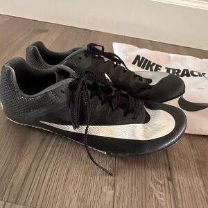 Nike Big Boys Black and White Sprint Track Spikes